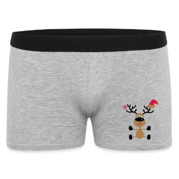 Noël - Boxer Homme - gris chiné - Devant
