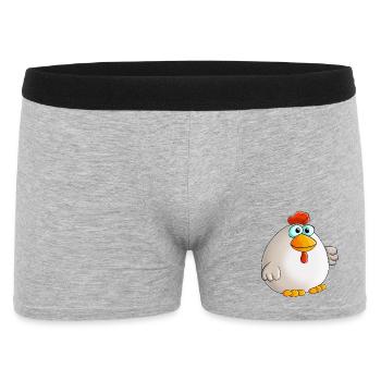 Douce poule - Boxer Homme - gris chiné - Devant