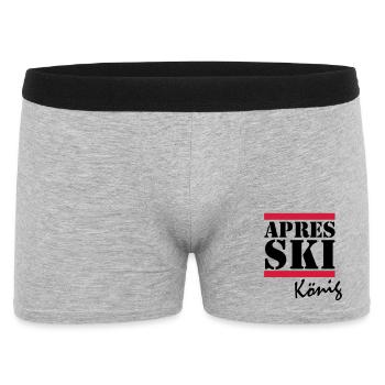 APRES SKI KING - Boxer Homme - gris chiné - Devant
