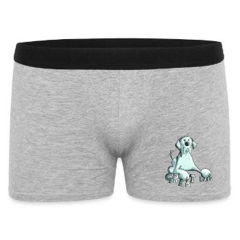 Happy Great Dane Dog - Men's Boxer Shorts - heather grey - Front