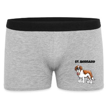 Saint Bernard - Men's Boxer Shorts - heather grey - Front
