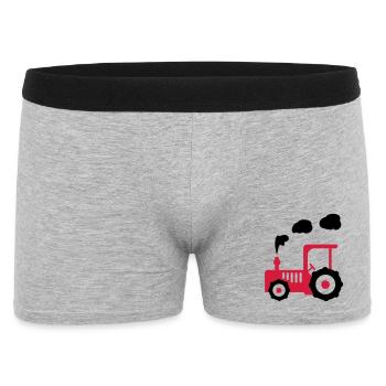 tractor - Men's Boxer Shorts - heather grey - Front