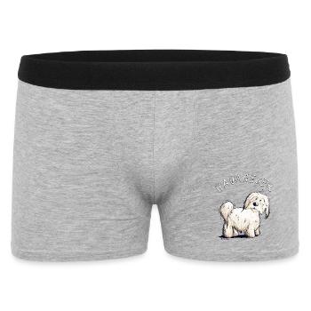 Little Havanese dog i dog friend gift - Men's Boxer Shorts - heather grey - Front