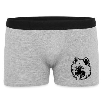 Eurasier head - Men's Boxer Shorts - heather grey - Front