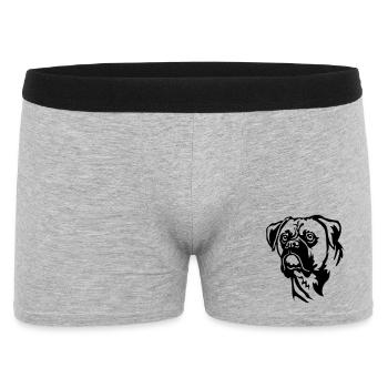 Boxer Head - Men's Boxer Shorts - heather grey - Front