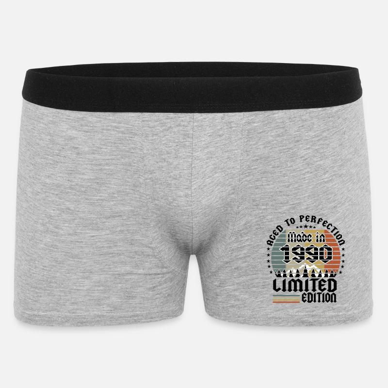 1990 Limited Edition - Männer Boxer Shorts - Grau meliert