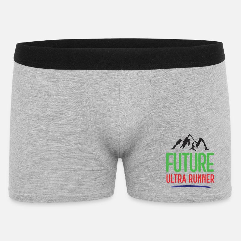 Future Ultra Runner - Männer Boxer Shorts - Grau meliert