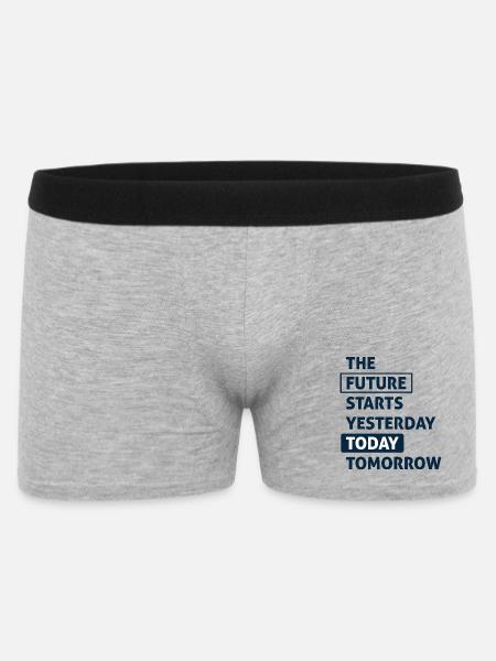 The Future starts Today - Men's Boxer Shorts - heather grey