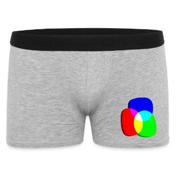 RGB color wheels eccentric - Men's Boxer Shorts - heather grey - Front