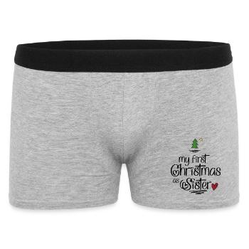 My first Christmas as Sister - Men's Boxer Shorts - heather grey - Front