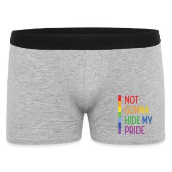 Pride Month LGBTQ - Not going to Hide My Pride - Men's Boxer Shorts - heather grey - Front