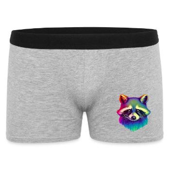 Raccoon - Men's Boxer Shorts - heather grey - Front