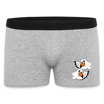 Seagull Greeting Welcome - Men's Boxer Shorts - heather grey - Front