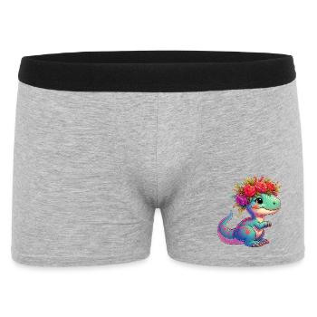 Dinosaur - Men's Boxer Shorts - heather grey - Front