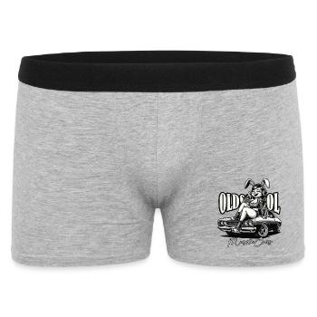 Muscle Cars Oldschool Vintage Bobber Custom - Boxer Homme - gris chiné - Devant