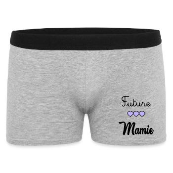 FUTURE GRANNY - Men's Boxer Shorts - heather grey - Front