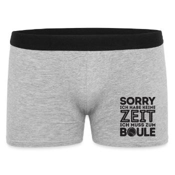 Pardon! Je n’ai pas le temps Boules de pétanque Boules - Boxer Homme - gris chiné - Devant
