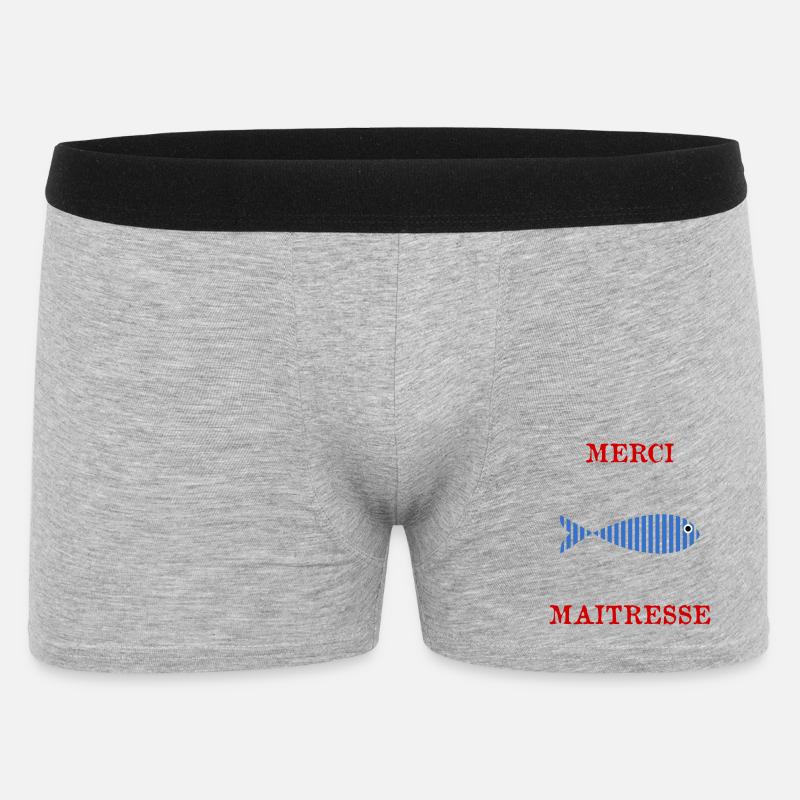 DANKE HERRIN - Männer Boxer Shorts - Grau meliert