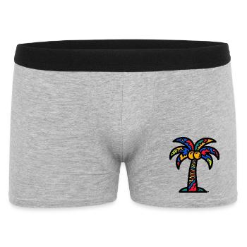 Palm tree - Men's Boxer Shorts - heather grey - Front
