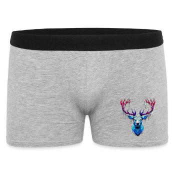 Cerf des glaces - Boxer Homme - gris chiné - Devant
