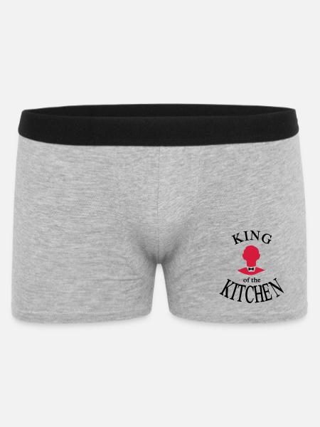 Lustige Geschenkidee für Männer - Männer Boxer Shorts - Grau meliert