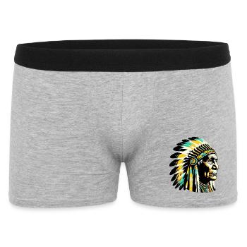 American Indian American - Men's Boxer Shorts - heather grey - Front