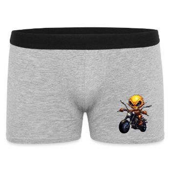 fourmis moto / motocycliste fourmi - Boxer Homme - gris chiné - Devant