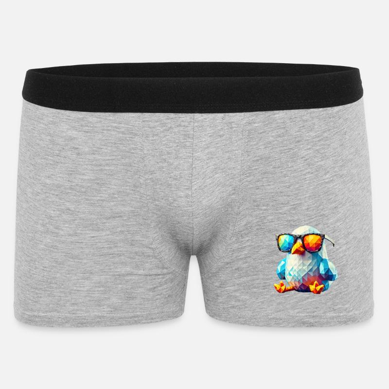 Coole Seagull Sonnenbrille - Männer Boxer Shorts - Grau meliert