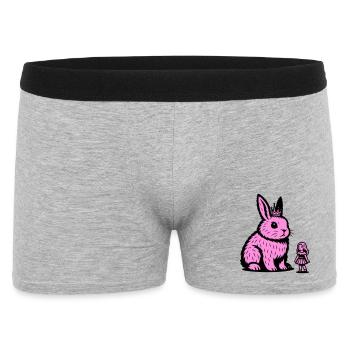 Princesse lapin - Boxer Homme - gris chiné - Devant