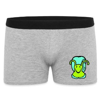 coquille d'escargot escargot limace mignon doux - Boxer Homme - gris chiné - Devant