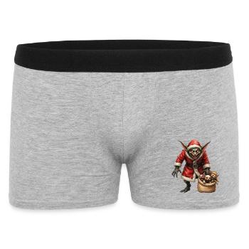Christmas Goblin with Creatures - Men's Boxer Shorts - heather grey - Front