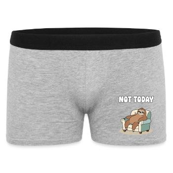 Not Today Sloth Relaxation - Men's Boxer Shorts - heather grey - Front
