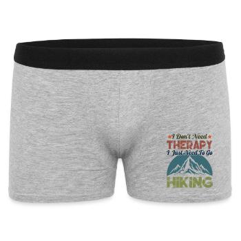 I Don't Need Therapy. I Just Need To Go Hiking - Men's Boxer Shorts - heather grey - Front