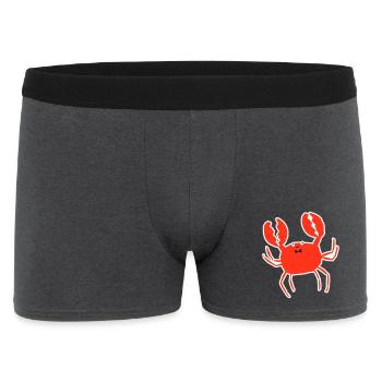 Crabe – Été, plage et mer pour les vacances - Boxer Homme - charbon - Devant