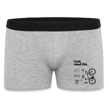 I just need this - Men's Boxer Shorts - heather grey - Front