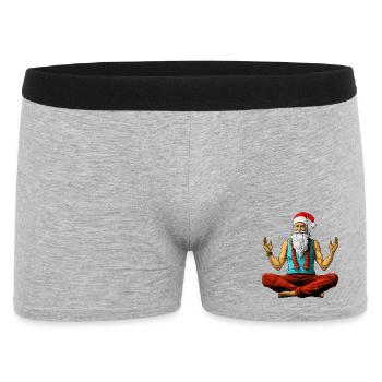 Méditation Yogi de Noël - Boxer Homme - gris chiné - Devant
