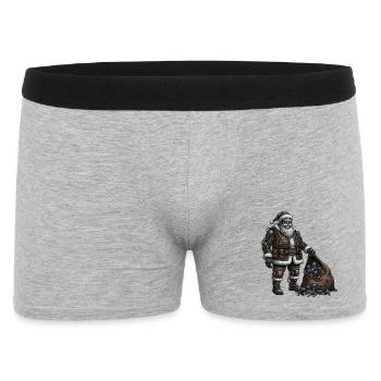 Cyborg Santa Claus - Men's Boxer Shorts - heather grey - Front