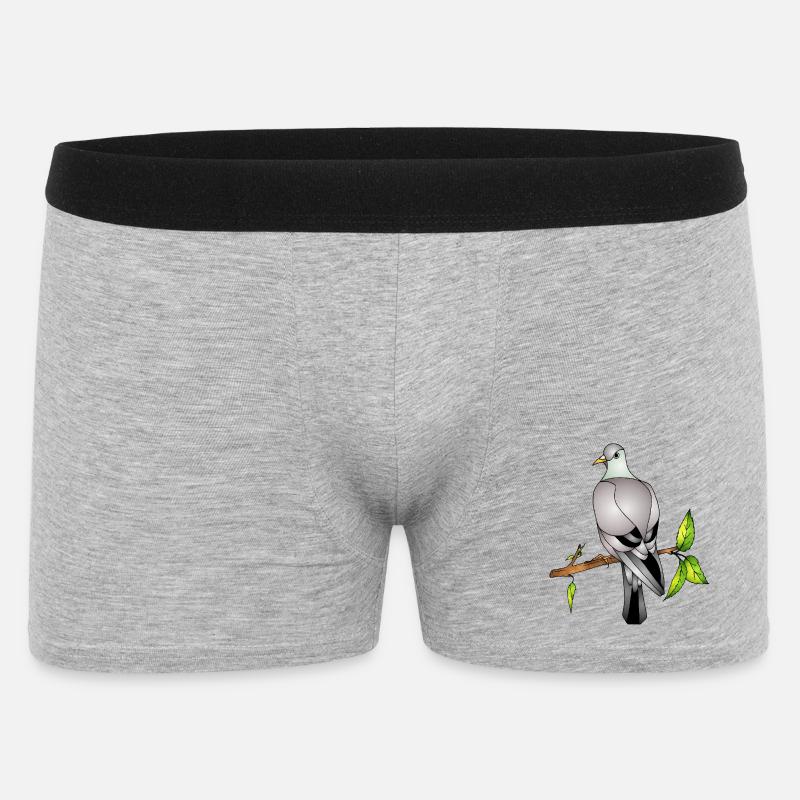 Vogel - Männer Boxer Shorts - Grau meliert