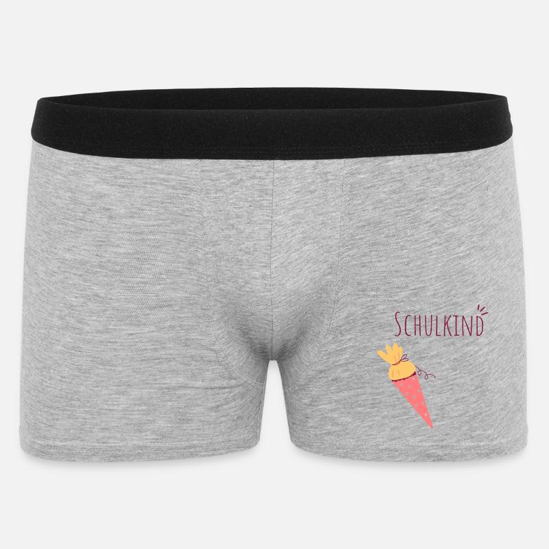 Conception de cônes de glace pour enfants - Boxer Homme - gris chiné