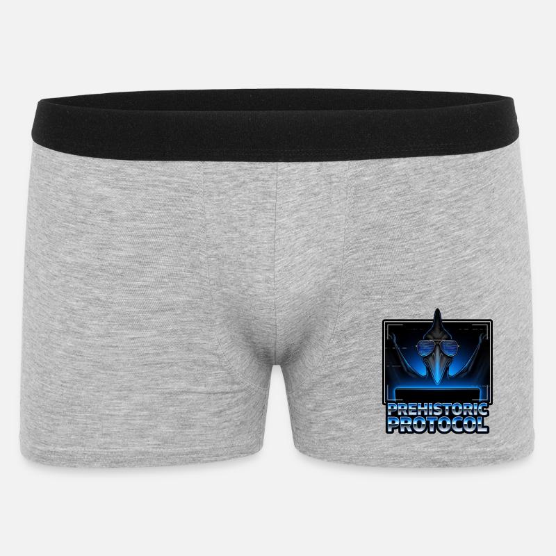 Vorzeitliches Protokoll Neon - Männer Boxer Shorts - Grau meliert