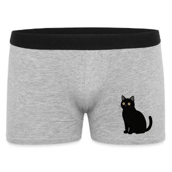 black cat cat black - Men's Boxer Shorts - heather grey - Front