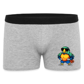 Fitness Papagei - Männer Boxer Shorts - Grau meliert - Vorne