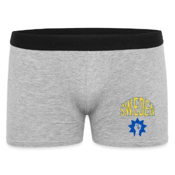 Suède - Boxer Homme - gris chiné - Devant