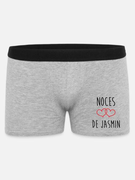 Wedding Anniversary - Jasmine Wedding (66 years) - Men's Boxer Shorts - heather grey