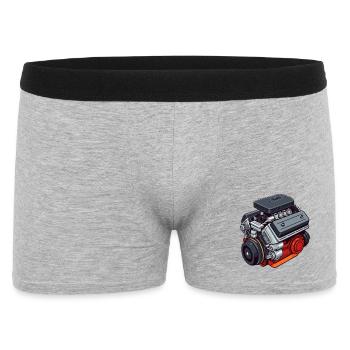 Thème moteur : Classique et puissance - Boxer Homme - gris chiné - Devant