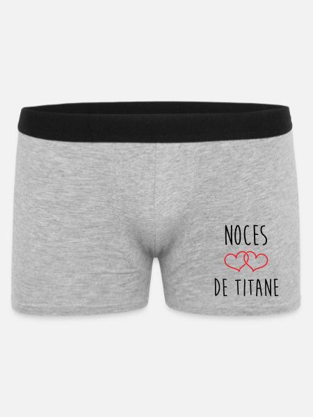 Titanium Wedding 72 Years of Marriage - Men's Boxer Shorts - heather grey