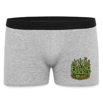 Cactus Pride: Feeling Prickly - Men's Boxer Shorts - heather grey - Front