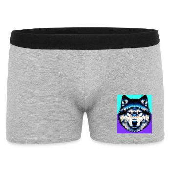 Loup - Boxer Homme - gris chiné - Devant