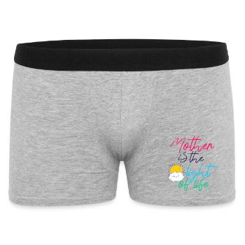 Mother Is The Light Of Life Inspirational Quote - Men's Boxer Shorts - heather grey - Front