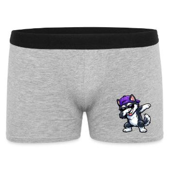 Tamponnement Husky - Boxer Homme - gris chiné - Devant
